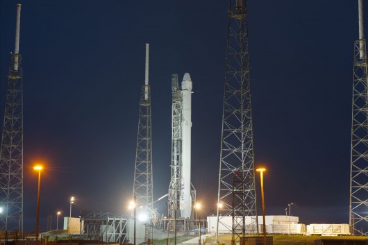 CRS-5 mission on the launchpad at Cape Canaveral.