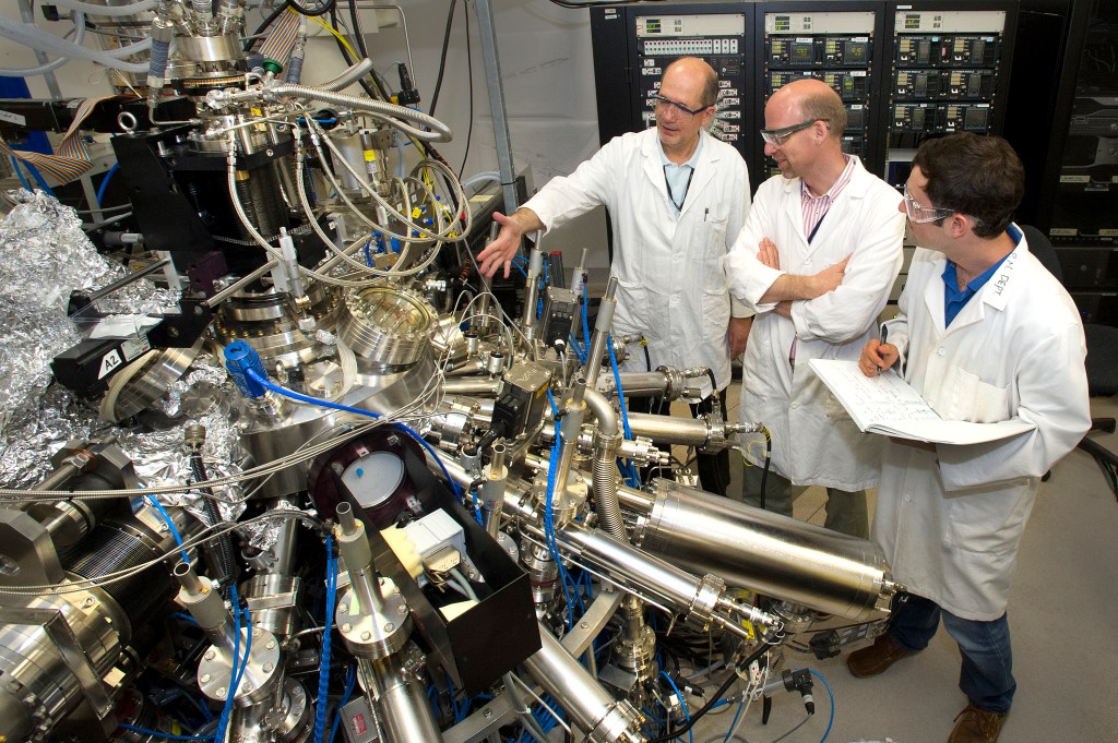 A really complicated thing with guys in  lab coats 